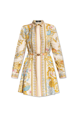 Versace Dress with Gold Chain Stripes print | Women's